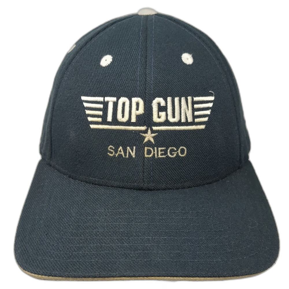 Classics Top Gun San Diego Movie Logo Blue Baseball Cap Hat One Size Strapback